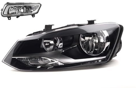 Johns, Scheinwerfer Halogen passend für VW Polo 09 6R 06/2009-03/2014 H7 H7 Li. + Nebel