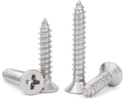 Blechschrauben, Schraubenbolzen, Senkkopf-Blechschrauben aus Edelstahl 304, Flachkopf-Kreuzschlitzschrauben, Standard-Kreuzschlitz, M1,7, 100 Stück,M1,7 * 4 * 100 Stück ( Color : M1.7*10*100pcs )