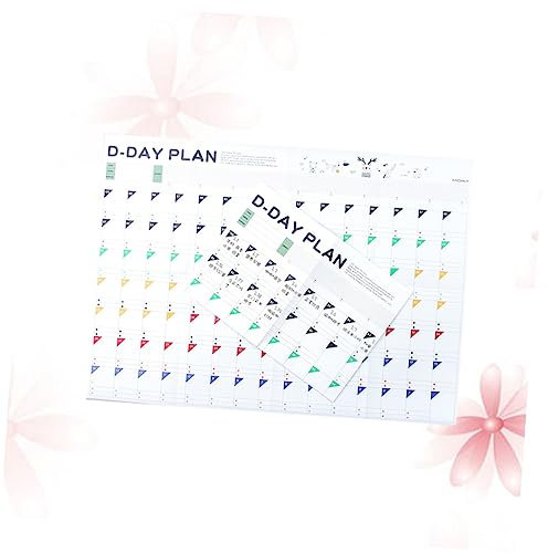 Operitacx 12 Stück 100 sachen für kinder kindersachen Schreibtisch-Organizer schülerplaner daily planer zeitmanagement tagesplan Planung von Lieferungen Countdown-Kalender Zeitplan Zeitpläne