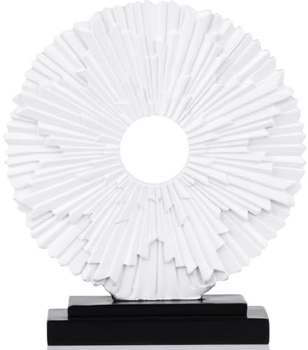XMGZQ Weiß Skulpturen Deko Wohnzimmer Modern,Büro Deko Statue,Dekoration Schlafzimmer,Dekofigur,Deko Wohnung Modern,Abstrakte Deko Objekt,Minimalistische Skulptur Für Regal Decoration