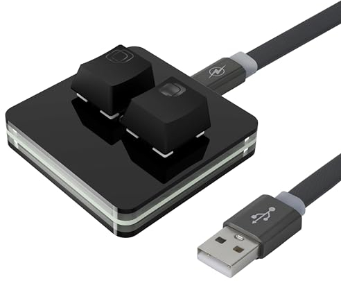 Geekria Teclado mecánico Copy Paste con accesos directos instantáneos para copiar y Pegar, retroiluminación de Seis Colores, Ideal para Office, Excel, Word (para Sistema operativo Windows/Negro)