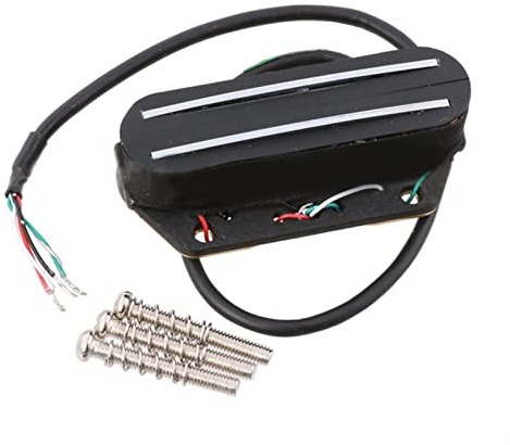 E-Gitarre Dual Schiene Stil Bridge Pickup Abholung Für Telecaster Tele Four Counduct Mit Shield Instruments Accessoire Zubehör