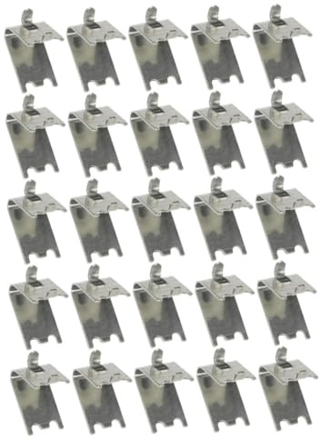 Shelf Clips, Stainless Steel 25 Pack for Glass Shelves, Freezer Use