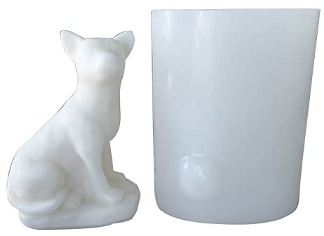 antianzhizhuang Molde Vela Silicona para Perro Pequeño 3D Bricolaje Aromaterapia Escayola Fabricación Molde Epoxi Suministros Fiesta Hechos A Mano para Hogar