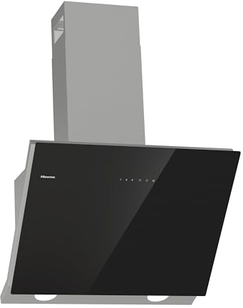 Hisense CH6IN14BXBUK 60cm Angled Chimney Cooker Hood - Jet Black