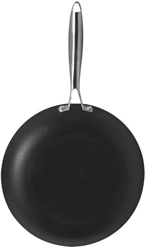 YUTANN Sartén de Hierro Fundido, Sartén Antiadherente 24 cm para Tortilla de Patatas, Libre de PFAS/PFOA, Apta para Lavavajillas e Inducción