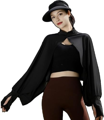 JDYaoYing Kühlender Damen-Schal, Armstulpen mit Fingerloch, Sonnenumhang für Frauen, Umhang, UV-Schutz, Kühler Shrug