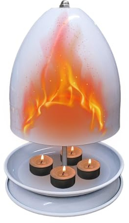 Riscaldatore per, forno per il riscaldamento, riscaldamento per radiatori e tealight – Grande forno a candela e rapido con luce morbida, portacandele per uffici