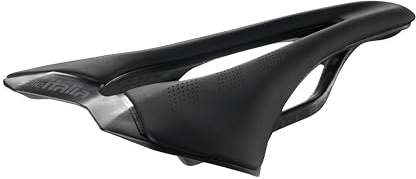 Selle Italia SLR Carbon - Sella Bicicletta da Strada in Carbonio, Cover Handmade, Foro Superflow, Ultra Leggera e Comoda - Taglia L3, Nero