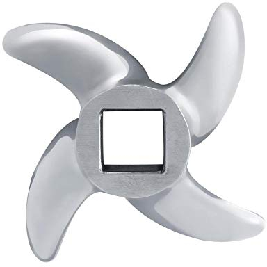 Meat Grinder Blade Stainless Steel Mincer Cutting Plate Professional Cross-Shaped Cutter Replacement Spare Part for Grinders Mincers(12#)