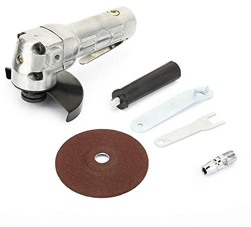 Amoladora angular de aire, muela abrasiva de 11000 rpm, 4 , pulidora neumática de lijadora, rosca de 1/4, para rebabas, óxido, soldaduras pulidas, lijado, etc.
