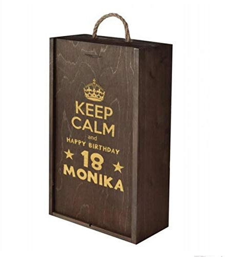 Generisch Weinbox Weinkiste für 2 Flasche Geschenkbox Holzkiste Weinflaschenbox Geschenke für Weinliebhaber Weinzubehör Originelle Geschenke Geschenk Weinliebhaber Gravur