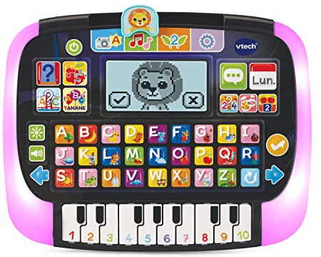 VTech- Tablette P'tit Genius Magic Light, Tablette Enfant - 2/5 Ans - Contenu en Français