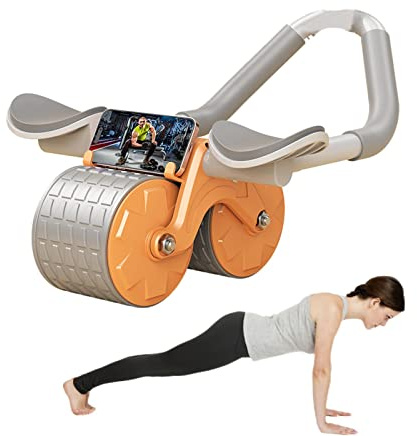 Automatische Rebound-Bauchrolle, Bauchroller Bauchmuskeltrainer Automatische Rückprallbauchrad, Bauchtrainer Für Zuhause, Wheels Roller Domestic Bauchtrainer, Rad AB Rollenrad, Stabilen Doppelrädern
