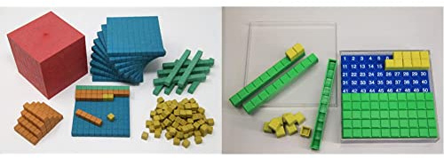 WISSNER aktiv Lernen WissnerR39578.000 Dienes Grundset 141 Teile farbig, Mehrfarbig 39595 aktiv Lernen - Dienes Hunderterplatte 29 Teile - RE-Plastic®
