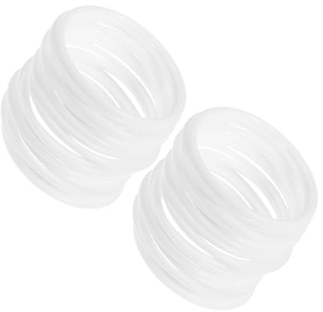 Operitacx 30 Stück Kunststoffringe 10 cm Weiß Für Makramee Traumfänger DIY Häkeln Und Wandbehänge Bastelzubehör