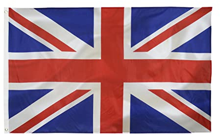 Union Jack flag British Flag 3x5FT -(90x150cm) UK Flag Indoor/Outdoor Quality Polyester with Vivid Color and Brass Grommets Decorations