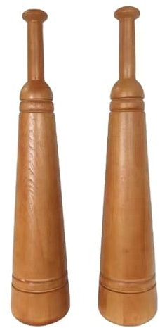 Clubbell Club Indiani 4,4 Libbre 8,8 Libbre Legno Massiccio, Allenatore Di Forza Per Braccia E Spalle Per Uomo Donne, Attrezzatura Per L'allenamento Di Tutto Il Corpo, 1 Paio(8.8lbs/4kg Each Club-Set
