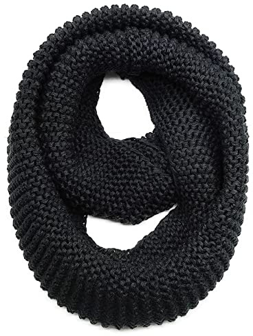 AUSUAYA Warmer Schal für den Winter, Thick & Chunky Knit Wolle Infinity Scarfs Halswärmer für Frauen oder Männer DE-W-J1