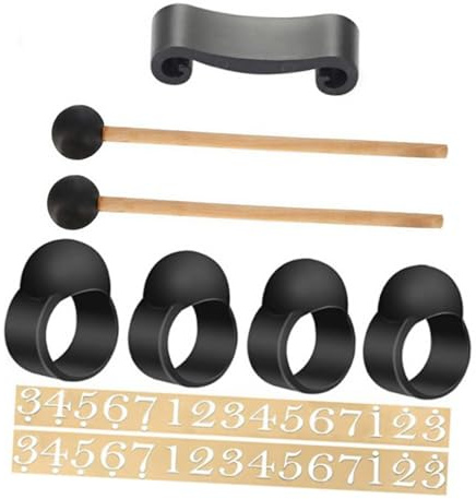 Abaodam Handpan Zubehör 9stücke Silikon Fingerpick Satz für Schlaginstrumente mit Kunststoffmaterial zur Klangverbesserung und Malletschutz für Zungentrommel Anfänger