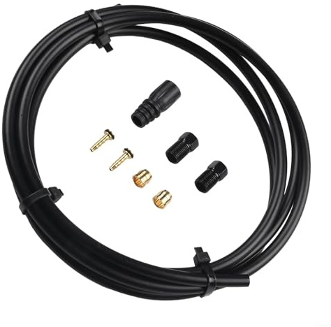 Hydraulic Brake Hose Kit,1.8M/70.8 Inch Bike Hydraulic Disc Brake Hoses Kit For Tektro TR Mountain Bike With Oil Needle Tubing Screws Screw Rubber Sleeve