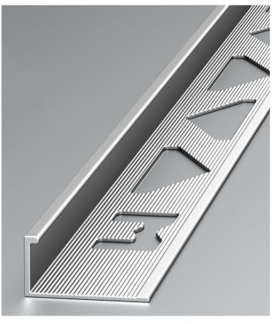 Aluminum Tile Edge Trim - for Corners & Tile to Wall Transitions | Paint Surface Guard | Heavy Duty Corner Protection | Silver,10mm/0.4in