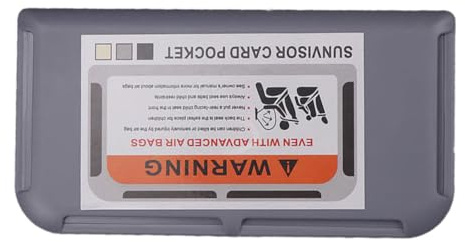 Uqezagpa Auto-Sonnenblenden-Organizer, kleine Auto-Visier-Organizer und Aufbewahrung, Registrierung und Dokumentenhalter, Clip, Auto-Kartenhalter