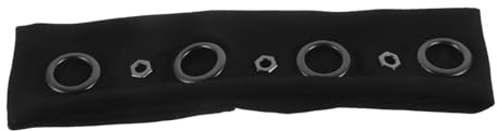 PLAFOPE Elastisches Eyelet Stirnband Punk Style Vintage Hollowout Design Bequeme Passung Für Frauen Für Musikfestivals Sport Und Alltag