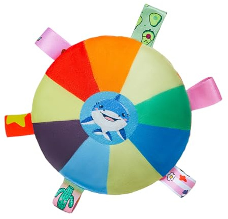 PURPLELILY Platillos voladores de felpa interactivamente para perros, divertidos arco iris, platillos voladores de felpa para juegos en interiores y exteriores, juguete para perros en interiores y