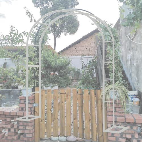 Arche de jardin en métal pour plantes grimpantes - 1,8 m à 3 m - Tuyau en fer de 19 mm - Idéal pour les mariages, les arches, les jardins, les pelouses, les terrasses et les entrées