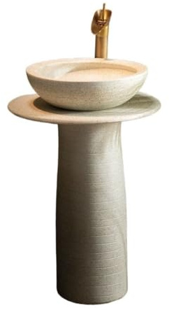Outdoor Standwaschbecken Integriertes Standwaschbecken für Gar Balkon und Haushalt Stilvolles und funktionales Säulendesign