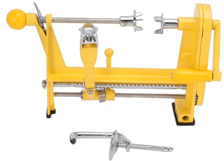YDuupxe Herramienta Peladora de Naranjas, Material de Aleación de Aluminio, Deshuesado, Descorazonador de Frutas de Manivela Manual Altamente Eficiente con Cubierta para Cocina
