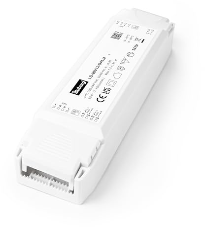 illuburg Transformateur LED 12V 9W - 90W Variable DALI PUSH 0-10V Sans Scintillement LED Bloc d'Alimentation Driver