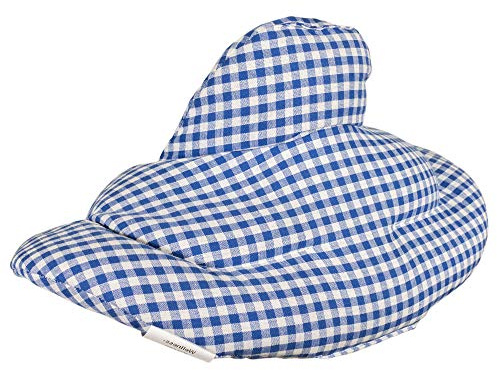 Nackenhörnchen mit Stehkragen blau-weiß - Bio-Dinkelkissen- Nackenkissen Wärmekissen- Dinkel-Körnerkissen Nacken Schulter