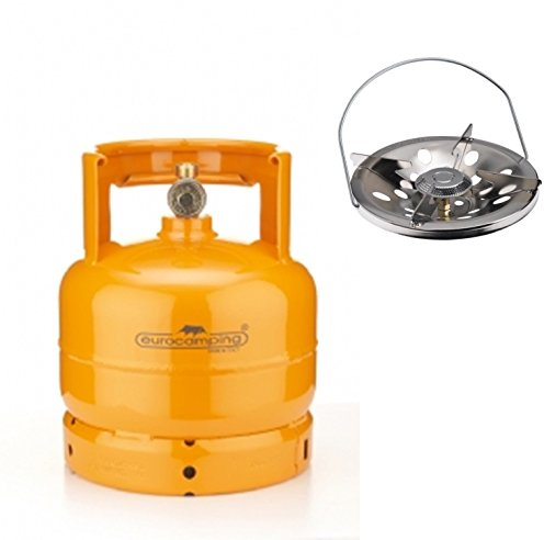 BOMBOLA RICARICABILE 2 KG / 4,8 LT + FORNELLO A GAS CAMPEGGIO CAMPER VUOTA