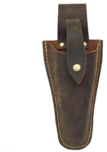Tool Belt Pouch, Durable Leather Sheath Gardening Tool Holster Case Bag for Garden Pruning Pliers Shears Secateurs Scissors or Knife, Tool Gifts for Men Dad Husband Boyfriend Him 1#