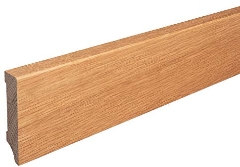 Sockelleiste Massiv Holz Eiche natur lackiert Weimarer Profil Modern 80mm
