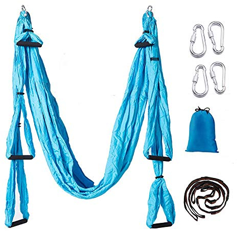 Ovyuzhen Juego de Columpio de Yoga aérea,Extensión de Trapecio de Yoga Ultra Fuerte,Antigravity Ceiling Hanging Yoga Sling Ejercicios de inversión