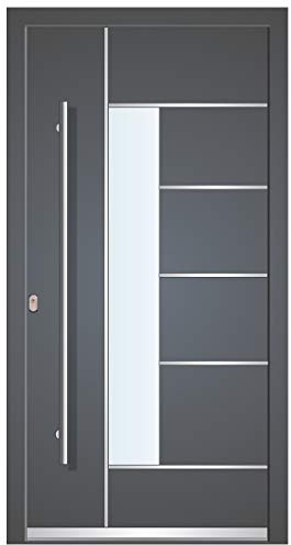 Porta di casa mondiale WH75 standard in alluminio LA40 Dortmund 1100 x 2100 mm sinistra antracite esterno bianco interno BGR1400 stampante