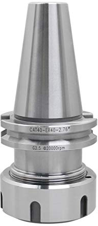 Accusize Industrial Tools Cat40 to Er40 Premium V-Flange Er Collet Chuck, 2.76'' Project Length, 5/8''-11 Drawbar Thread, 2001-0035