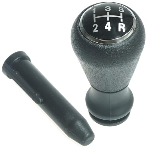 Newtown2700-parts Schaltknauf und Adapter 5 Gang kompatibel für Citroen C3 C4 Peugeot 206 207 306 307 308 406 407 605 807