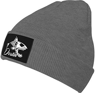 YINGD Beanies Mütze Fear No Fish Strickmütze Unisex Winter Warm Strickmütze für Damen und Herren, #410, One size