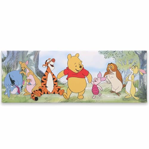 Disney Winnie Puuh und seine Freunde Galerie verpackte Leinwand-Wanddekoration – bezaubernde Winnie Puuh Wandkunst für Kinderzimmer oder Kinderzimmer