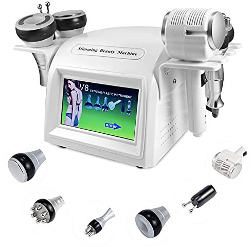 XJZHANG Kavitationsmaschine, 6-in-1-Körperformungs-Schlankheitsmaschine, Hautstraffungsmaschine, Körper-Facelifting-Faltenreduzierungs-Massagegerät Zur Hautverjüngung