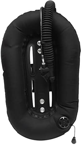SANSHAN 13,6 kg Tauchen, Schnorcheln, Donut-Flügel, Einzel-Tank, BCD Auftriebskompensator, professionelle Tauchausrüstung, Schwarz