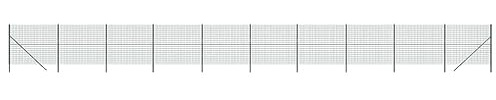 vidaXL Green Wire Mesh Fence 1.6x25 m Galvanised Steel with PVC Coating: Ideal for Secure Boundary and Animal Enclosure