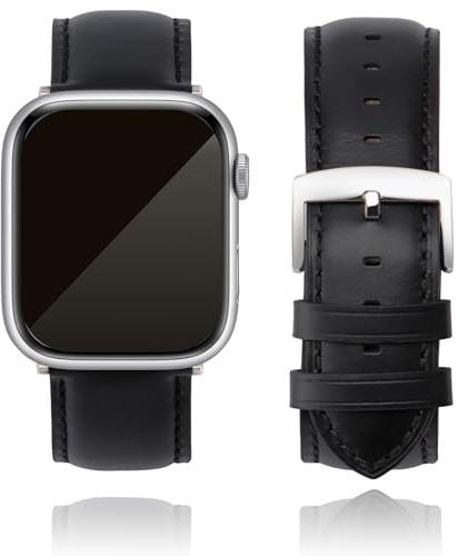 CORROPELLE Bracelet Cuir Compatible avec Apple Watch 49mm 46mm 45mm 44mm 42mm 41mm 40mm 38mm, Bracelets Montre Cuir Véritable Remplacement pour iWatch Series 11 10 9 8 7 6 5 4 3 2 1 SE3/2/1 Ultra3/2/1