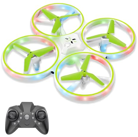 OpenRC – Drone RC Lumière LED Multimode avec Evitement d'Obstacle – Sacoche Batterie - Drone pas cher – Hélicoptère Télécommande Cadeau Enfant Adulte Garçon Fille – Quadricoptère Débutant