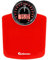 Adamson Pèse-personne Hybride + 2-en-1 Digital et Analogique - Jusqu'à 180 kg - Verre trempé épais - Grand écran - Lecture facile + NOUVEAU + Rouge