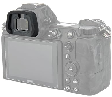 JJC Augenmuschel Originalform für Nikon Z5 Z5II Z6 Z6II Z6III Z7 Z7II | Ersetzt DK-29 Eyecup, verhindert Streulicht und sorgt so für ein klareres Sucherbild, für Aufnahmen im Freien und im Studio